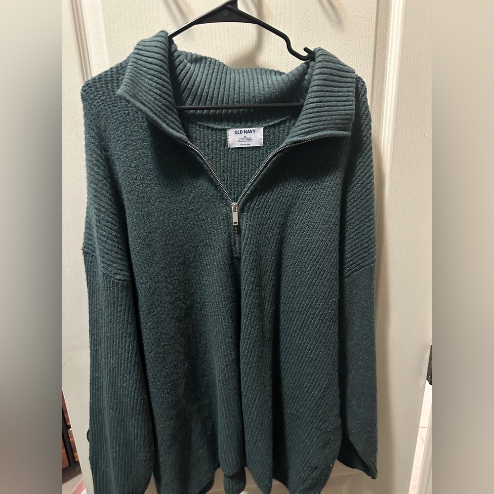 Old Navy Forest Green Knit Sweater